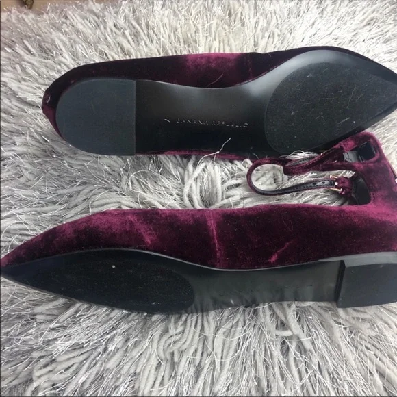 Banana Republic abby burgundy velvet flats - Picture 6 of 8